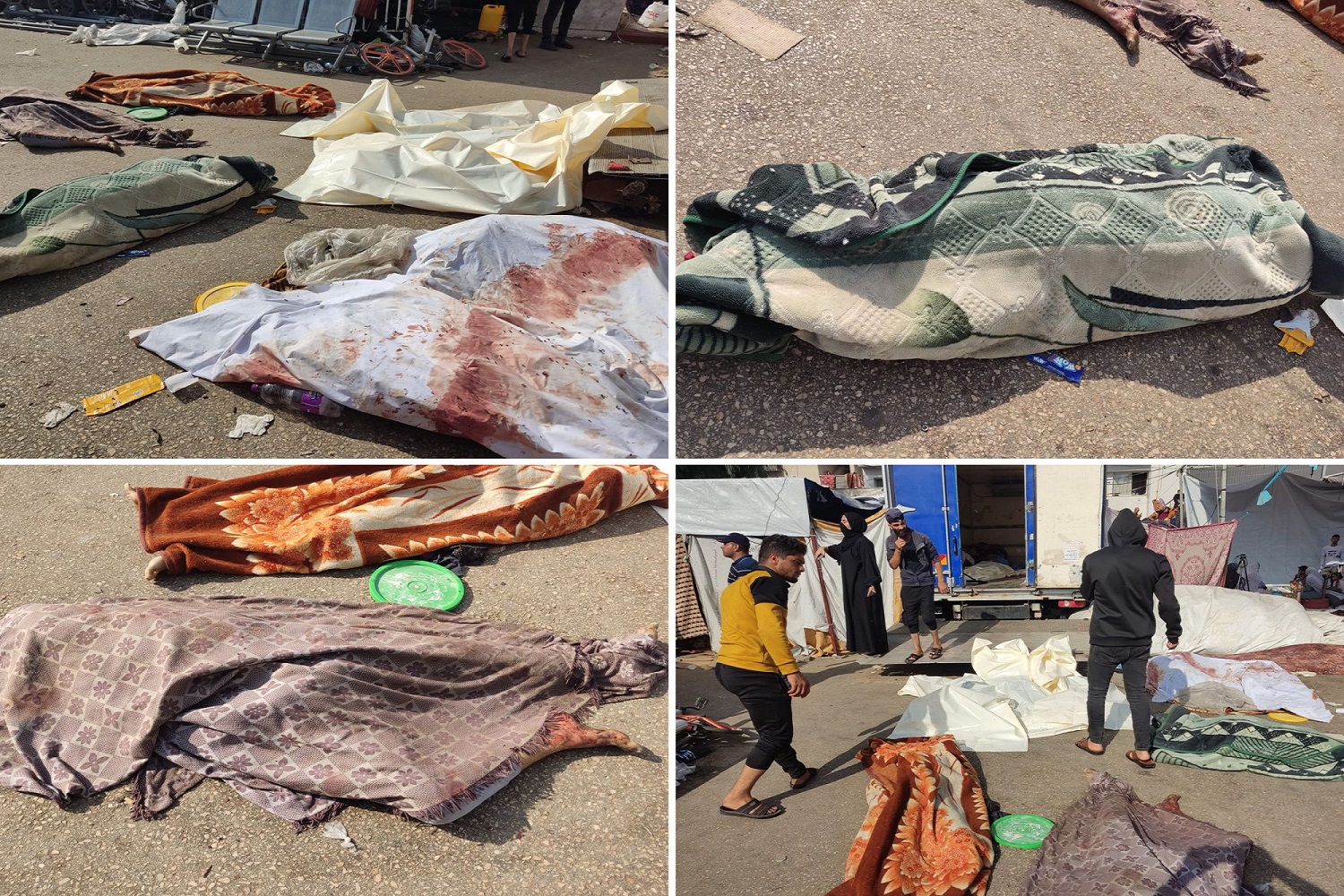 شهداء جراء قصف الاحتلال مبنى العيادات الخارجية بمجمع الشفاء الطبي (تصوير: خضر الزعنون/ وفا)